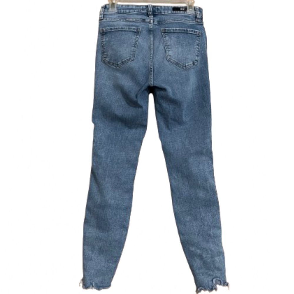 Kut from the KLOTH High Rise Connie Fab Ab Ankle Skinny Raw Hem Blue Jeans Sz-4 - Picture 8 of 9